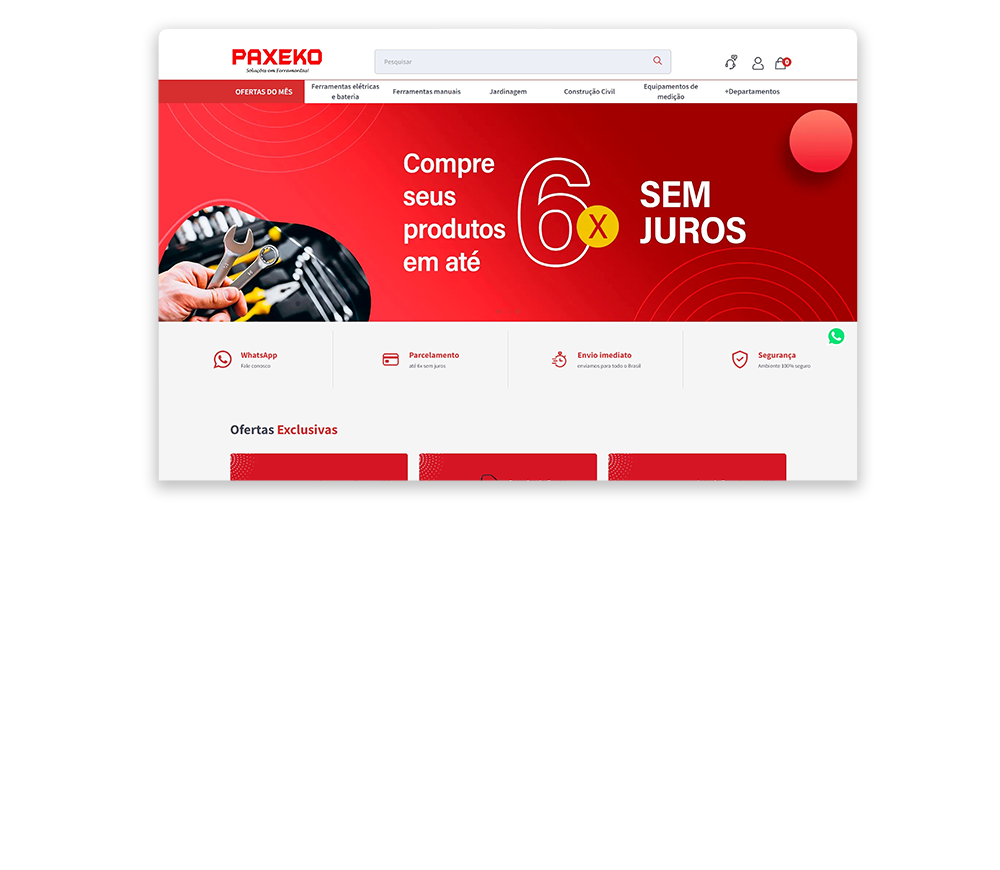 Smartphone exibindo um portal desenvolvido pela Axysweb