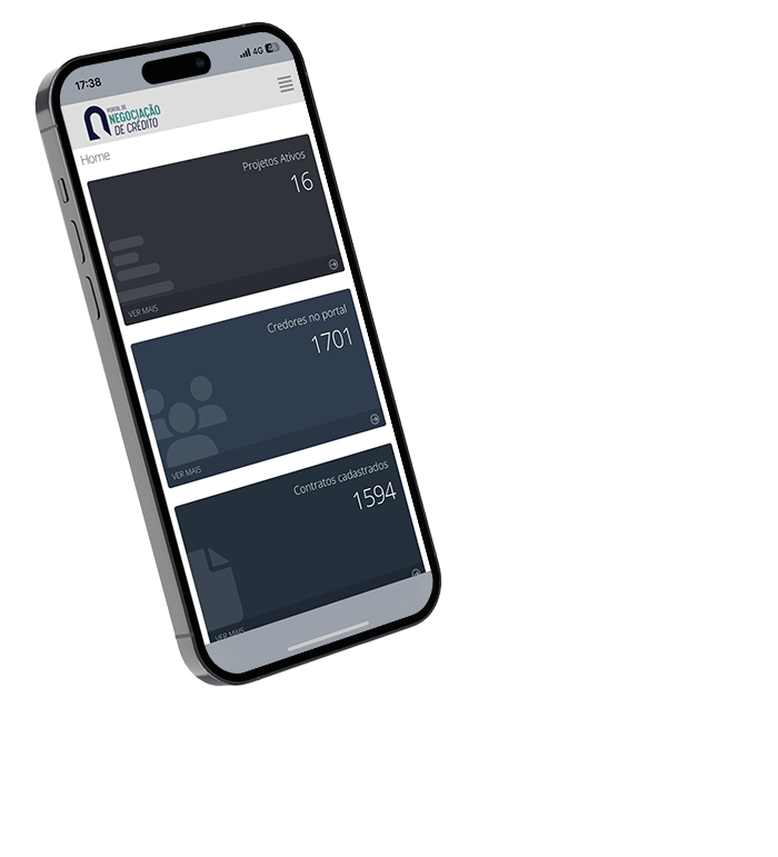 Smartphone exibindo um portal desenvolvido pela Axysweb